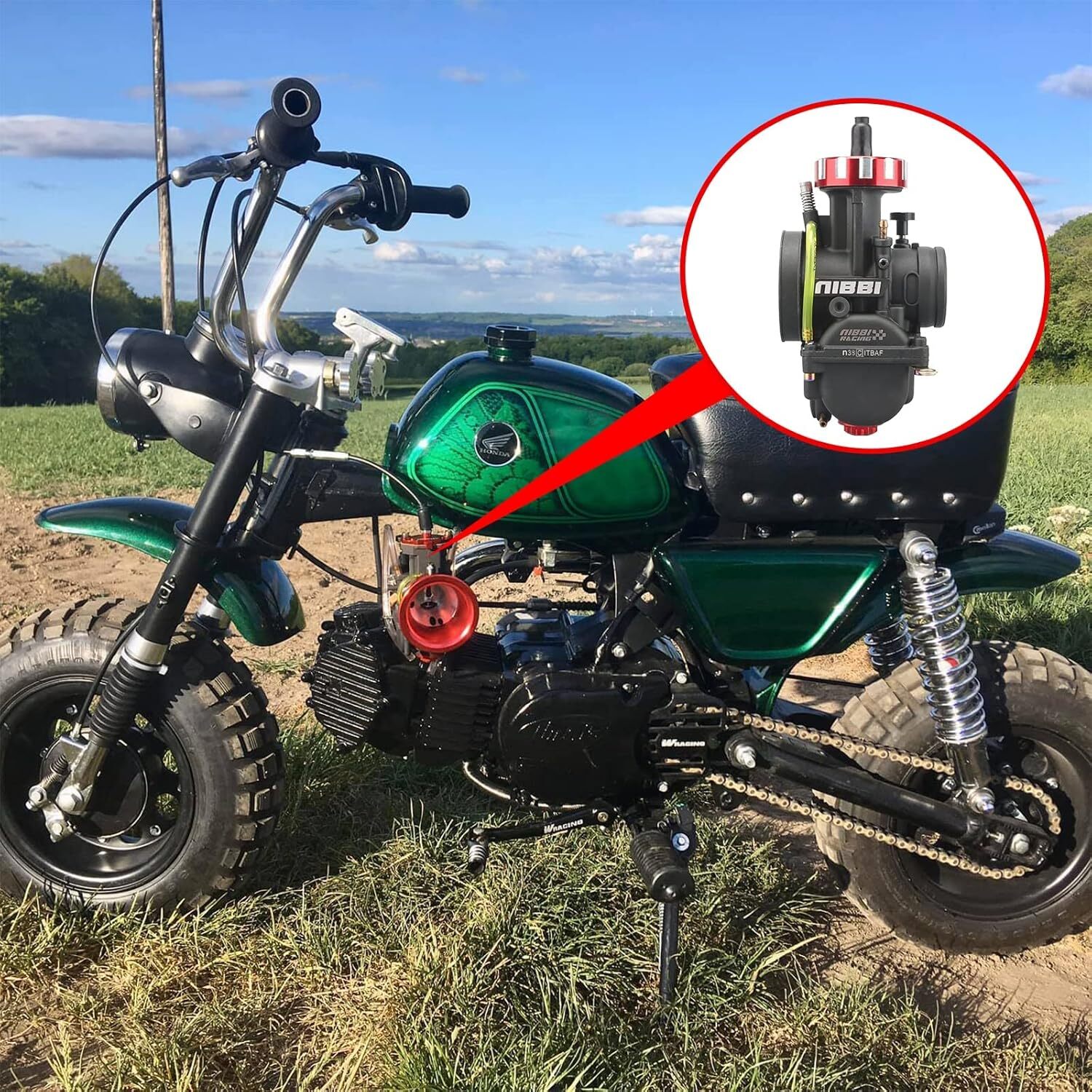 NIBBI PWK38 Racing Carburetor For KX125 KX250 KDX200 KDX220R CR250R RM125 RM250