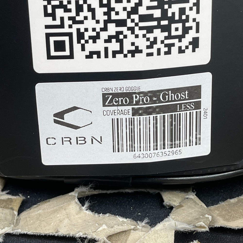 NEW Carbon CRBN Zero Pro Paintball Mask (Less Coverage) - Ghost - Leaf Mirror