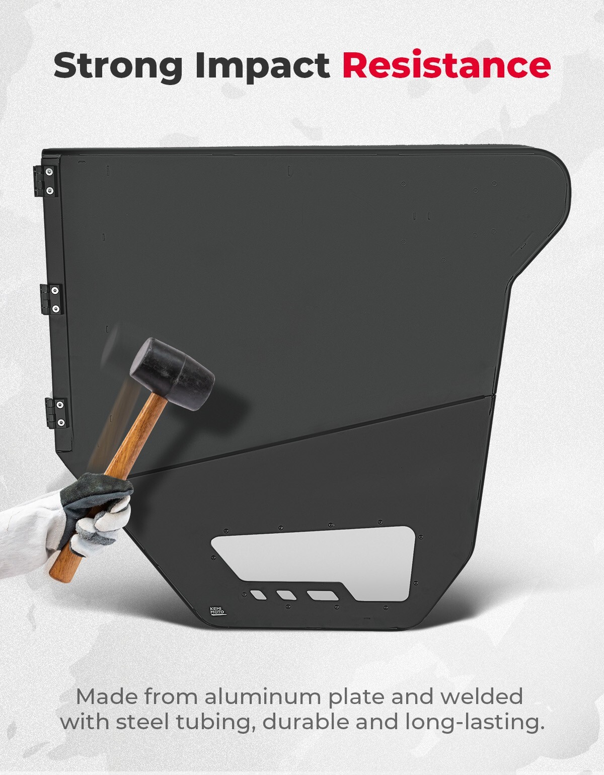 Heavy Duty Aluminum Front & Rear Half Door For CFMOTO UForce 1000 XL 2022-2026