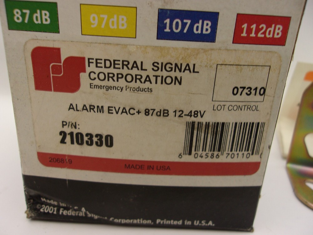 FSC TARGET TECH 210330 12-48VDC 87dB, ALARM EVAC, 1163A