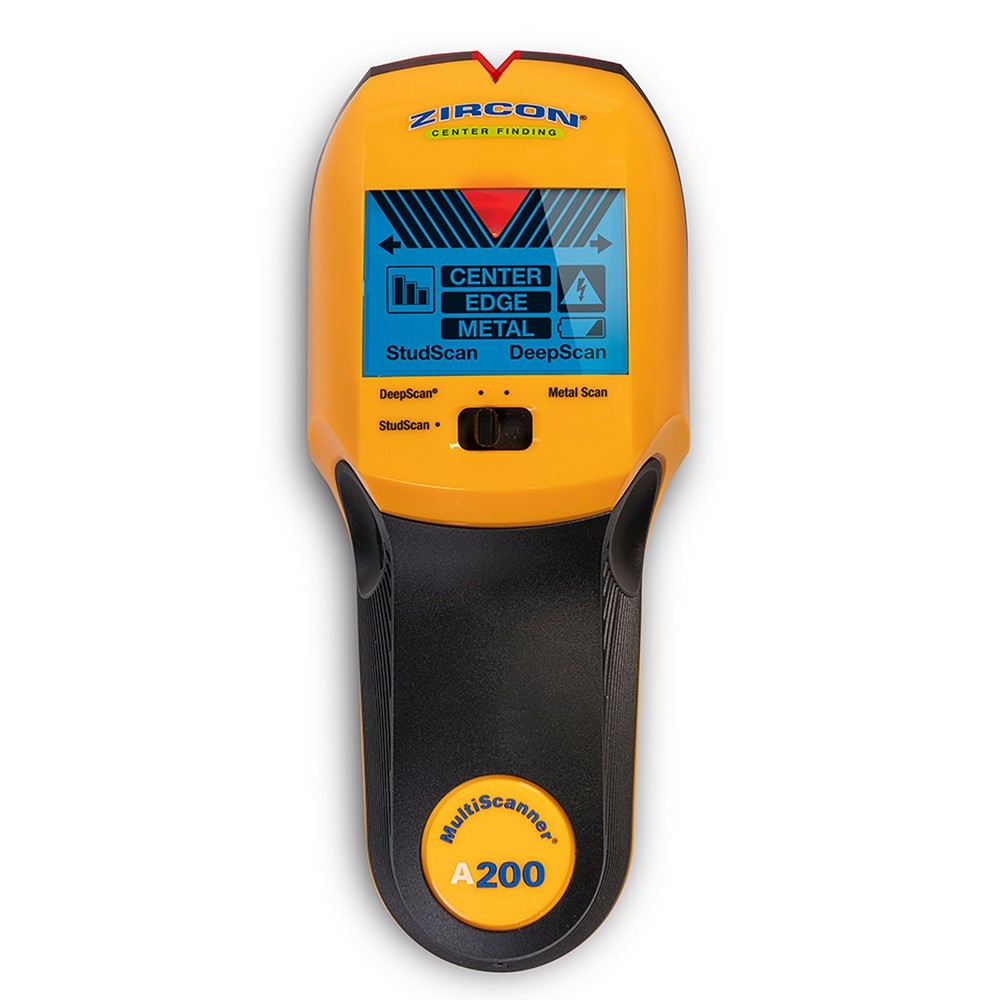 Zircon Multiscanner A200 Electronic Stud Finder-Stud, Metal & AC Wire Detection