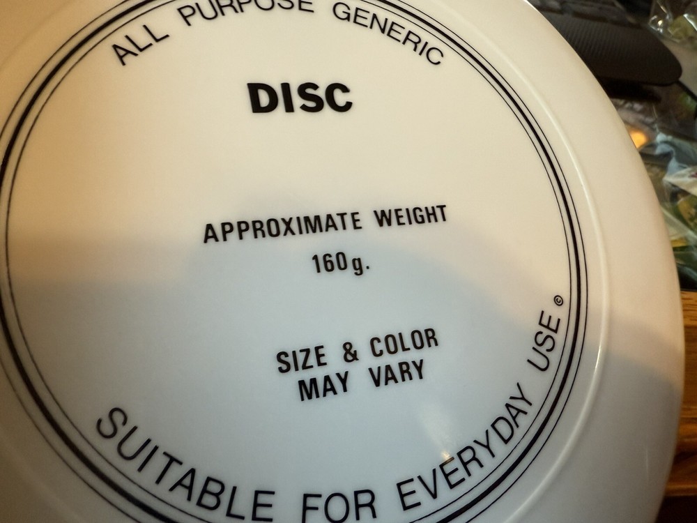 Frisbee All Purpose Generic disc 160 Gram suitable for everyday use