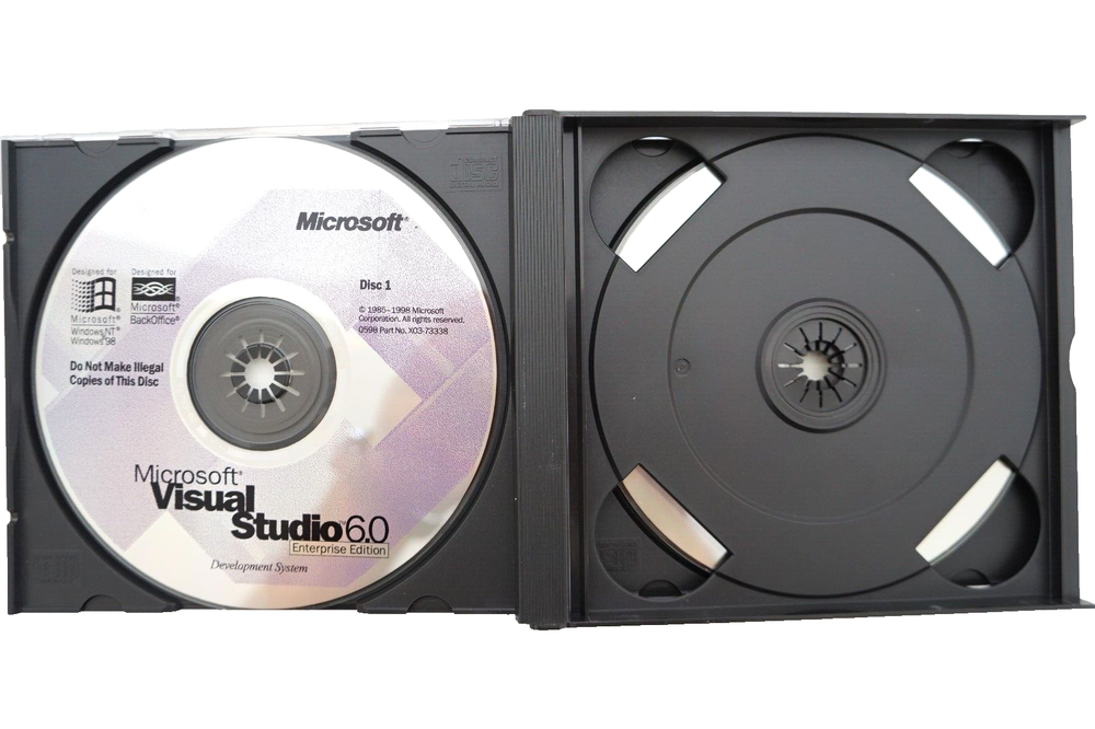 Microsoft Visual Studio Enterprise 6.0 6 Windows 95 thru 11 Retail 10 CD's + KEY