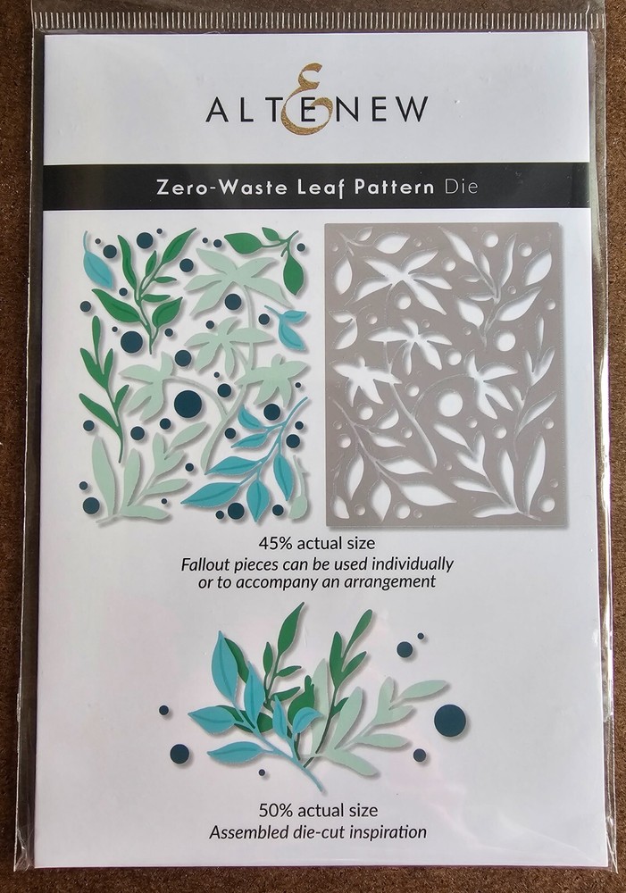Altenew - Zero-Waste Leaf Pattern - Metal Cutting Die, NIP