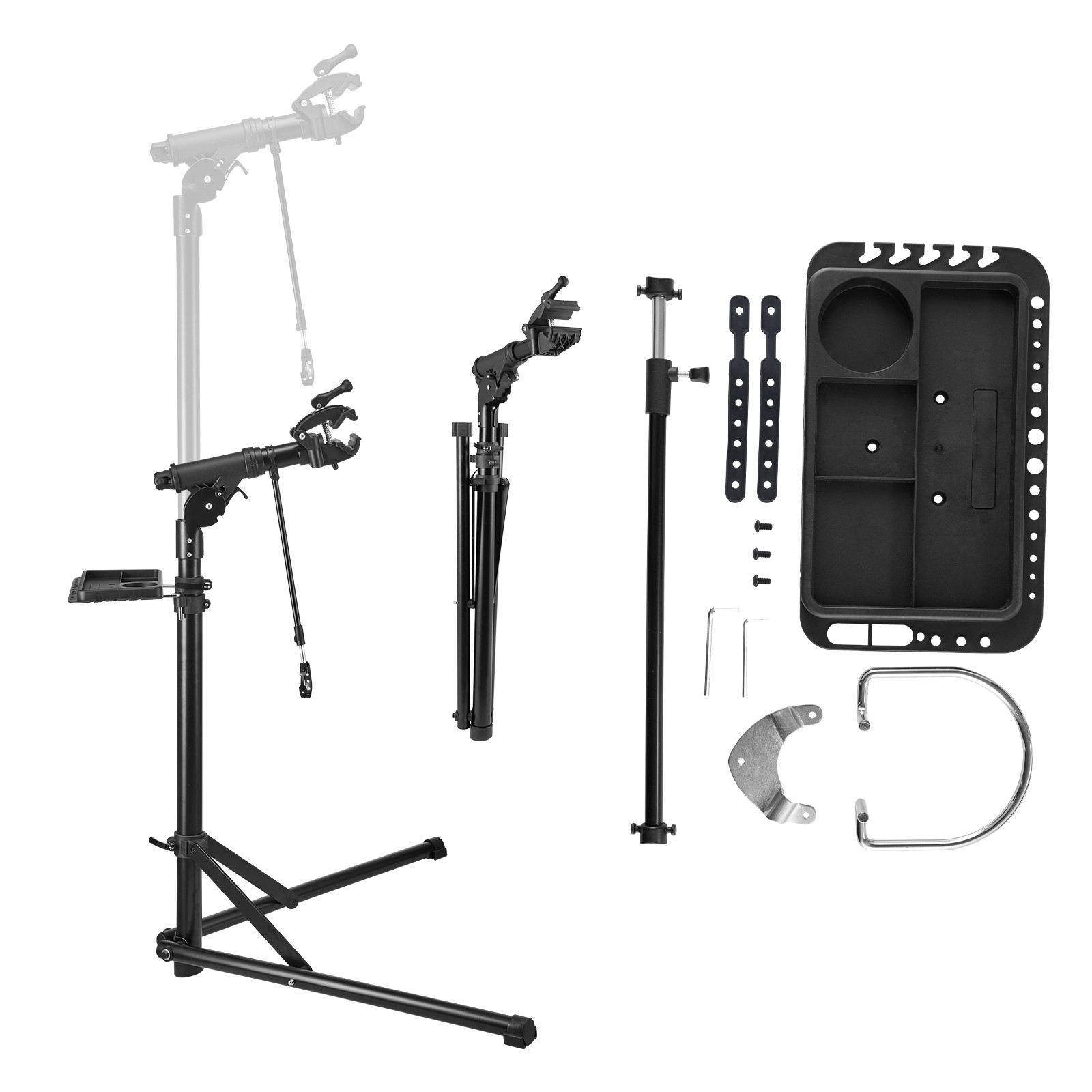 VEVOR Bike Repair Stand 85 lb Adjustable Bicycle Maintenance Rack with Tool Tray