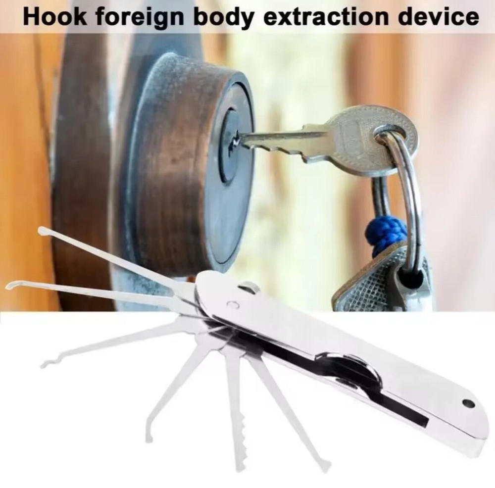 Compact Lock Smith Set Rust-resistant Versatile Door Open Keys, Key Replacement