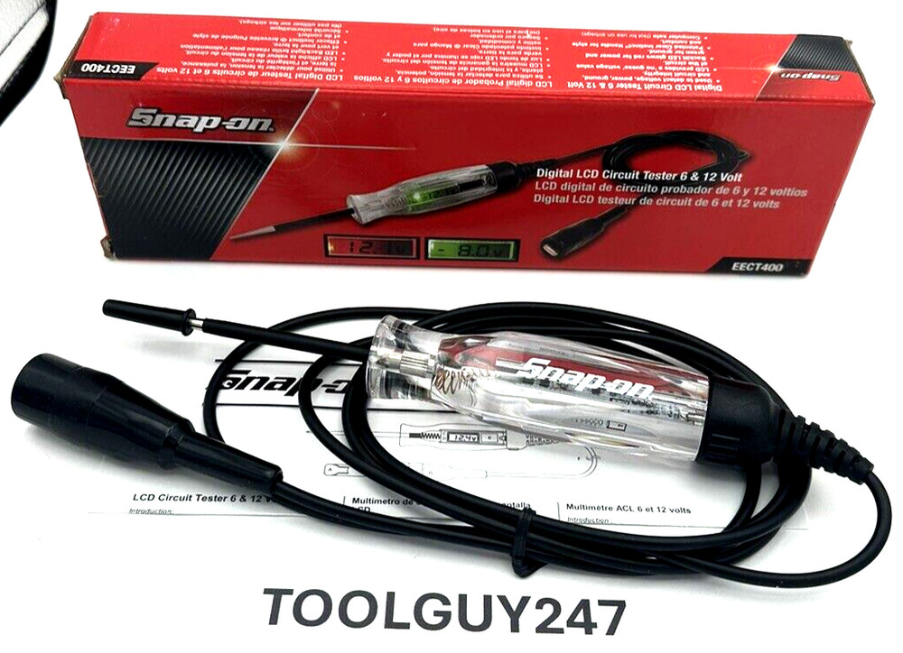 SNAP ON TOOLS USA EECT400 Circuit Continuity LED Tester Digital Display NEW