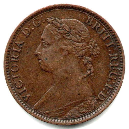 Great Britain Farthing 1885 XF