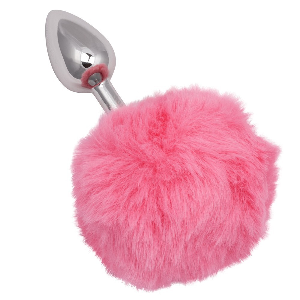 CalExotics Running Wild Bunny Tail Butt Plug Pink