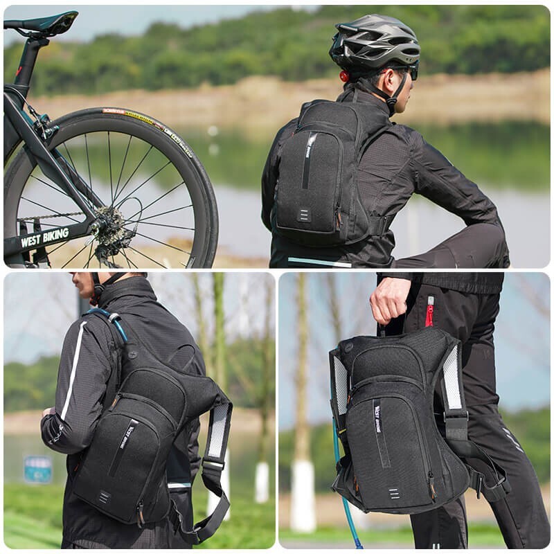 WEST BIKING Cycling Hiking Hydration Pack Backpack 10L Ergonomic Sports Bike Bag