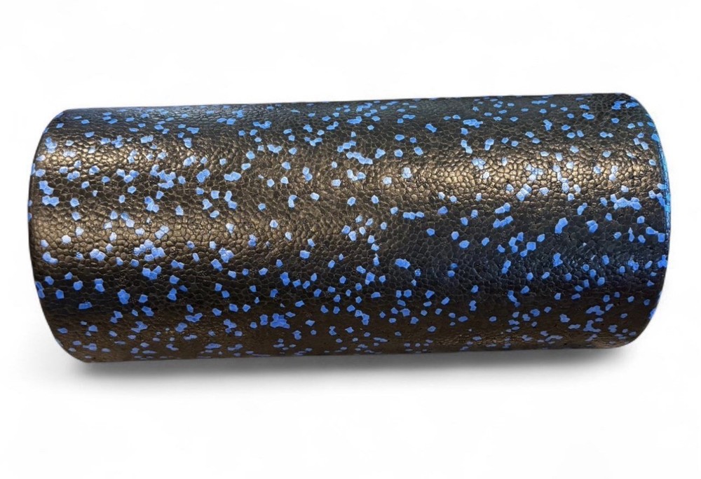 Athletic Works blue & black speckled small foam roller