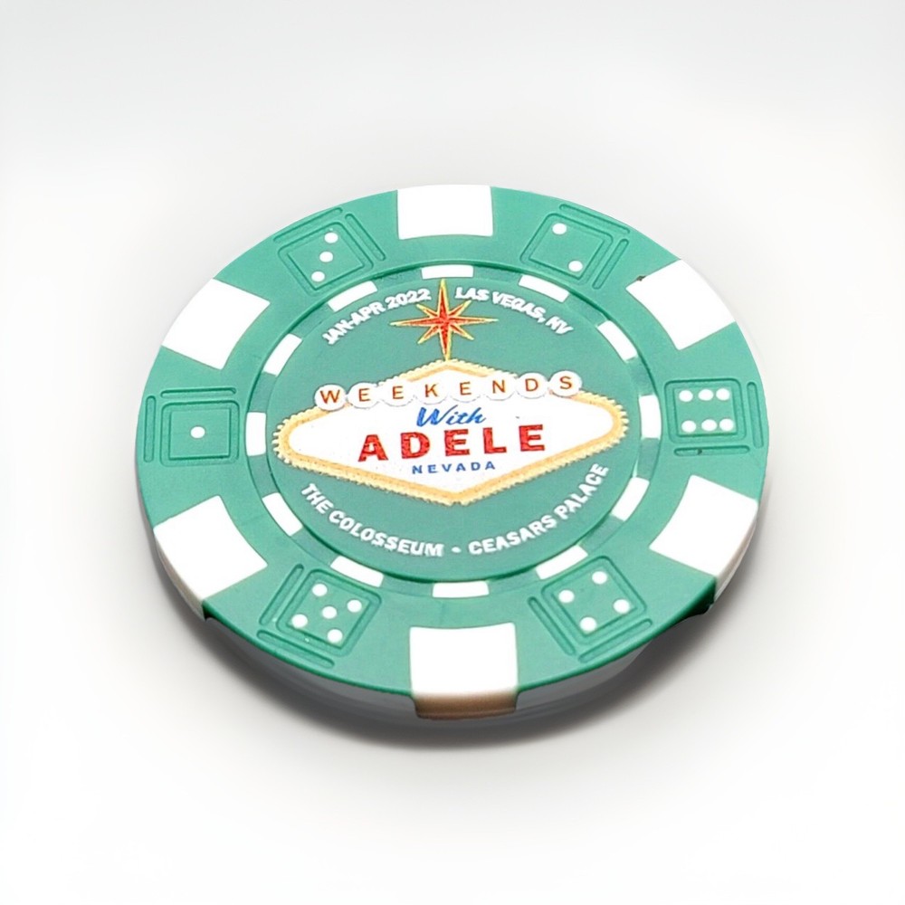 Weekends with Adele Poker Chip Magnet Caesars Palace Las Vegas Official Souvenir