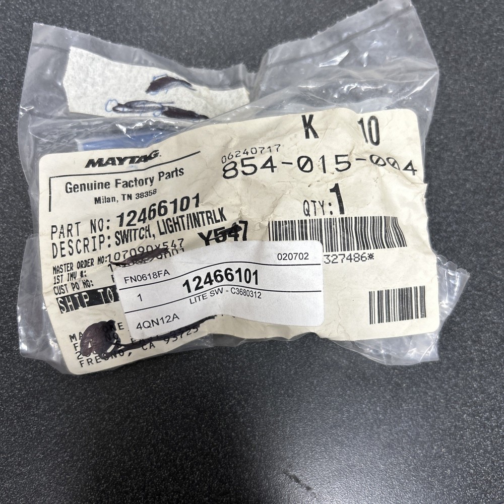 12466101 /W11396033 switch Maytag (G1G)