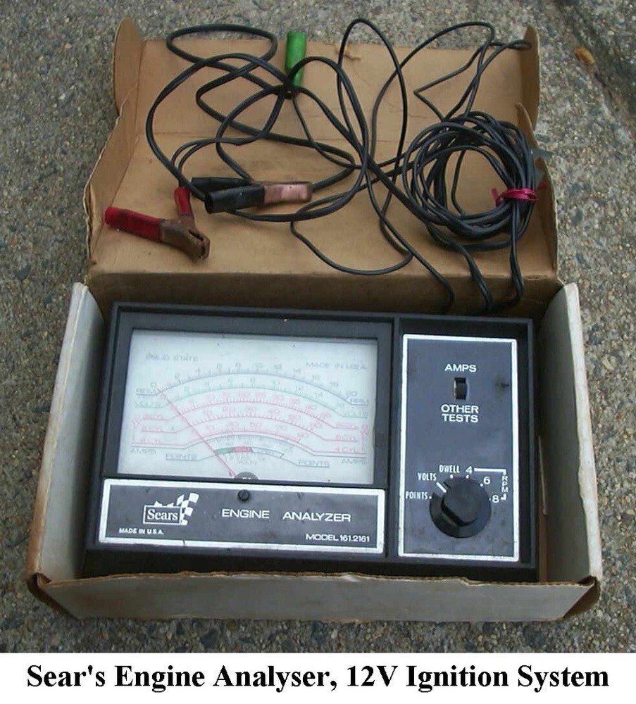 Sear's Engine Analyzer, 12V Ignition System, in good working order
