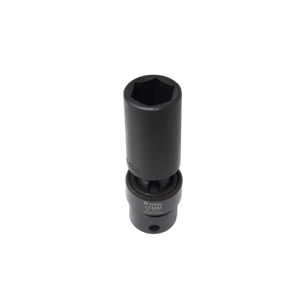 K Tool International Socket Impact Flex 17mm 3/8 in. Dr Deep