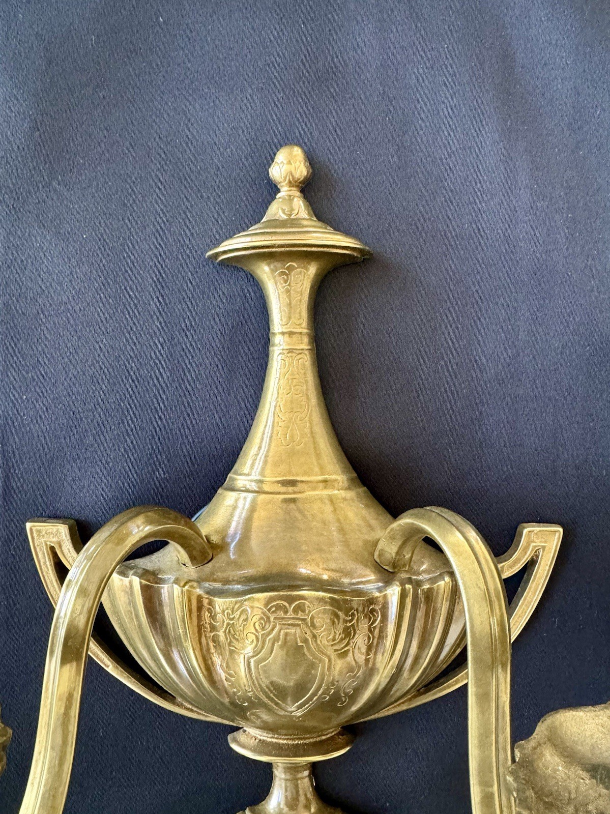 Antique Lighting E.F. Caldwell Bronze Wall Sconces PAIR