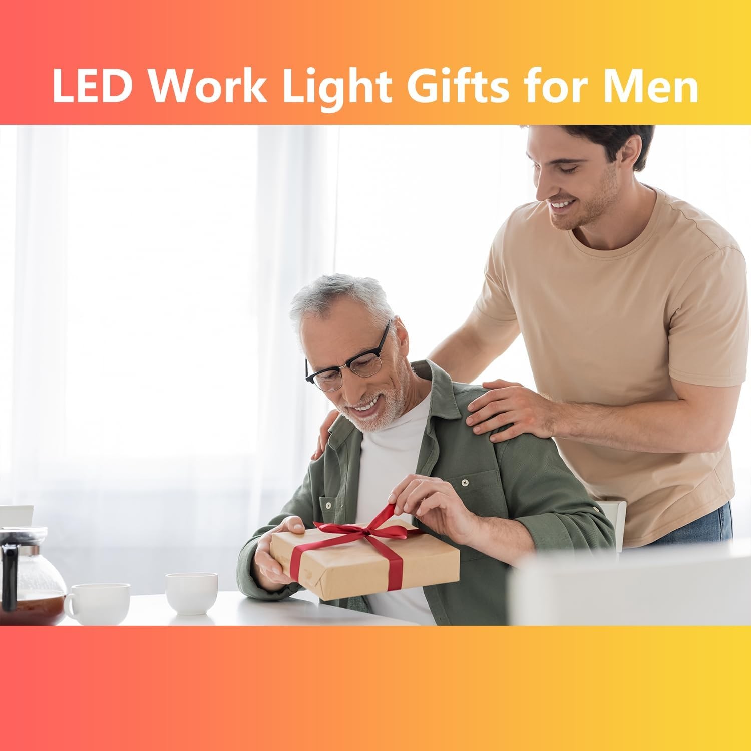 Under Hood Work Light Bar,LED Magnetic Light Bar with Hooks Cordless Rechargeabl