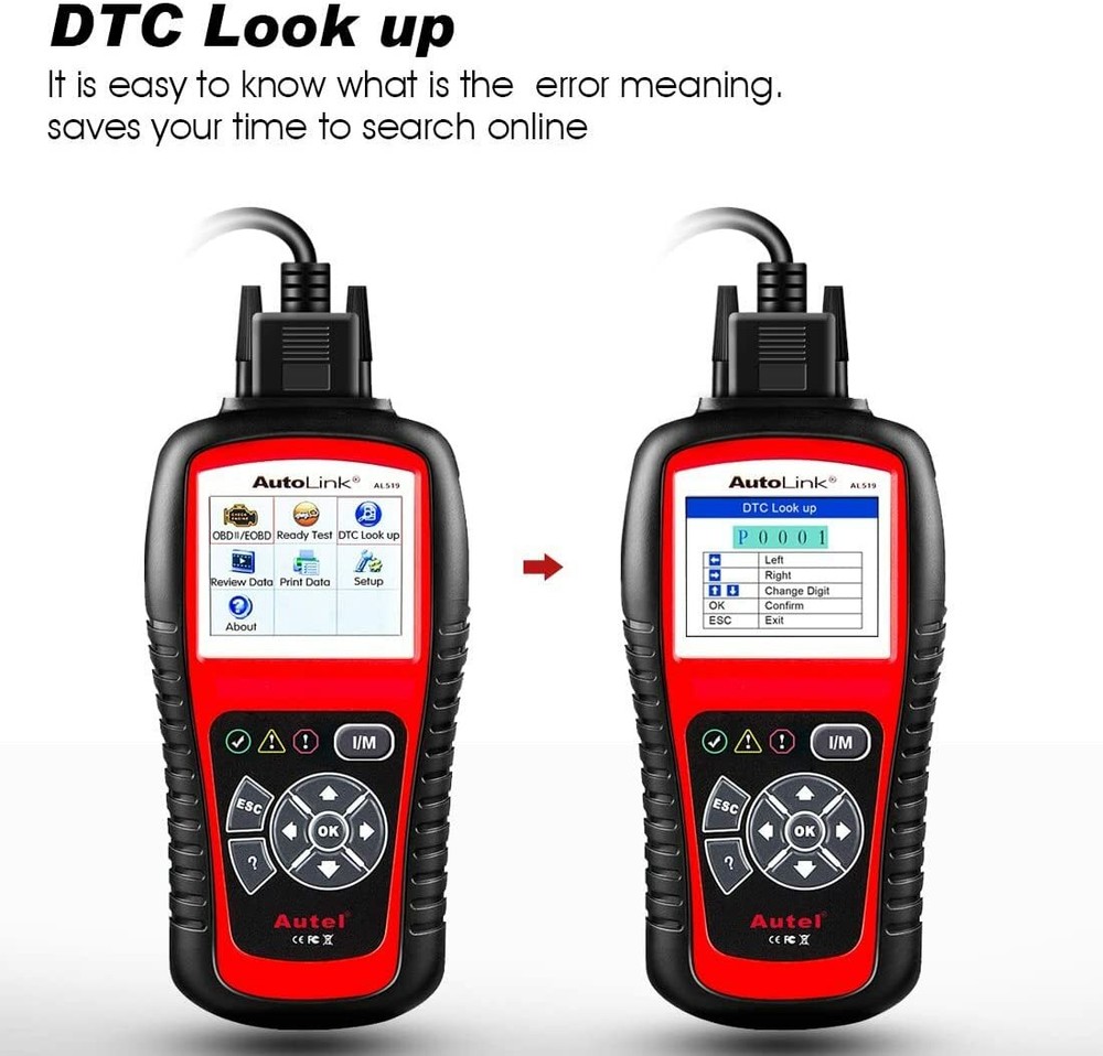 Autel AutoLink AL519 OBD2 Scanner Enhanced Mode 6 Check Engine Code Reader DTC