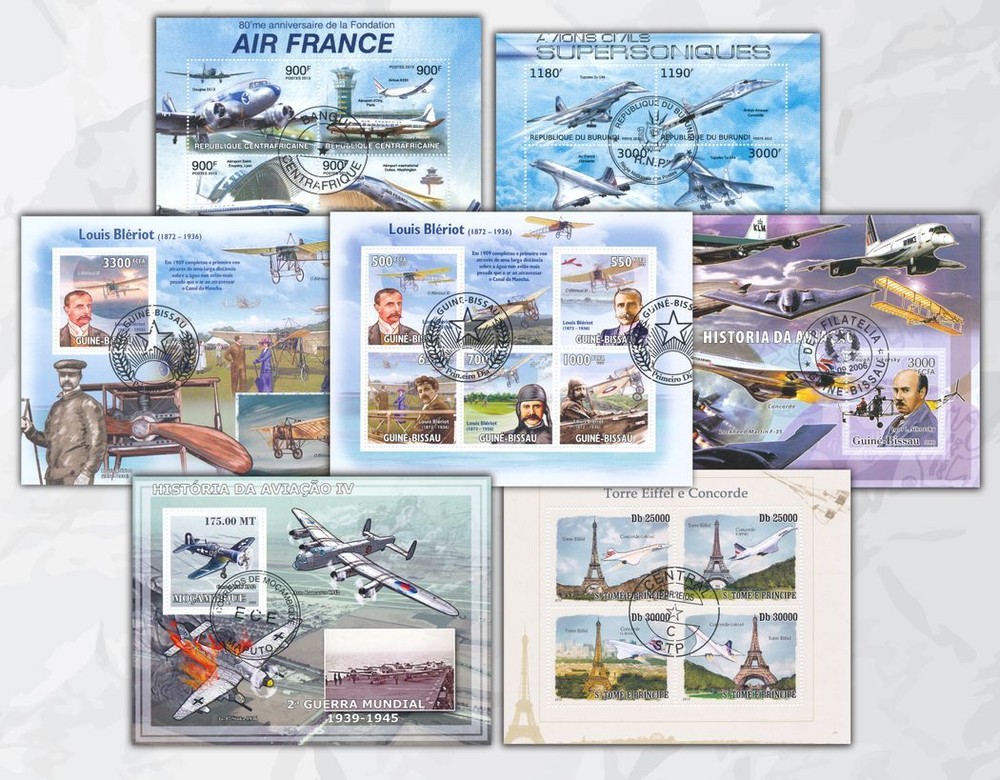 10 diff. topical stamp packets w/ 70 sheets cat. listed (cto) Lot #4