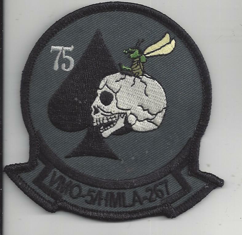 PATCH MARINES USMC HMLA 267 VMO 5 75 YEARS