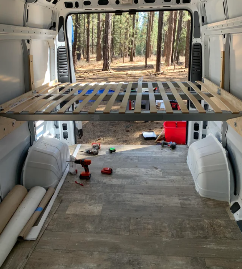 3x Beam Camper Van Full Bed Central Support Adjustable 55" to 79" Sleeper