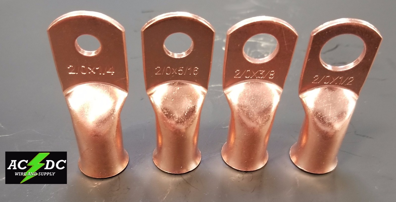 AC/DC WIRE Bare Copper Lug Ring Terminals Battery Wire Welding Cable AWG