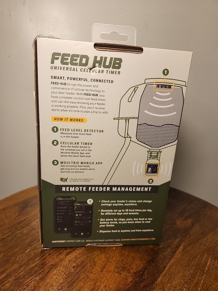 Moultrie Mobile Feed Hub Universal Cellular Timer - New Sealed Box