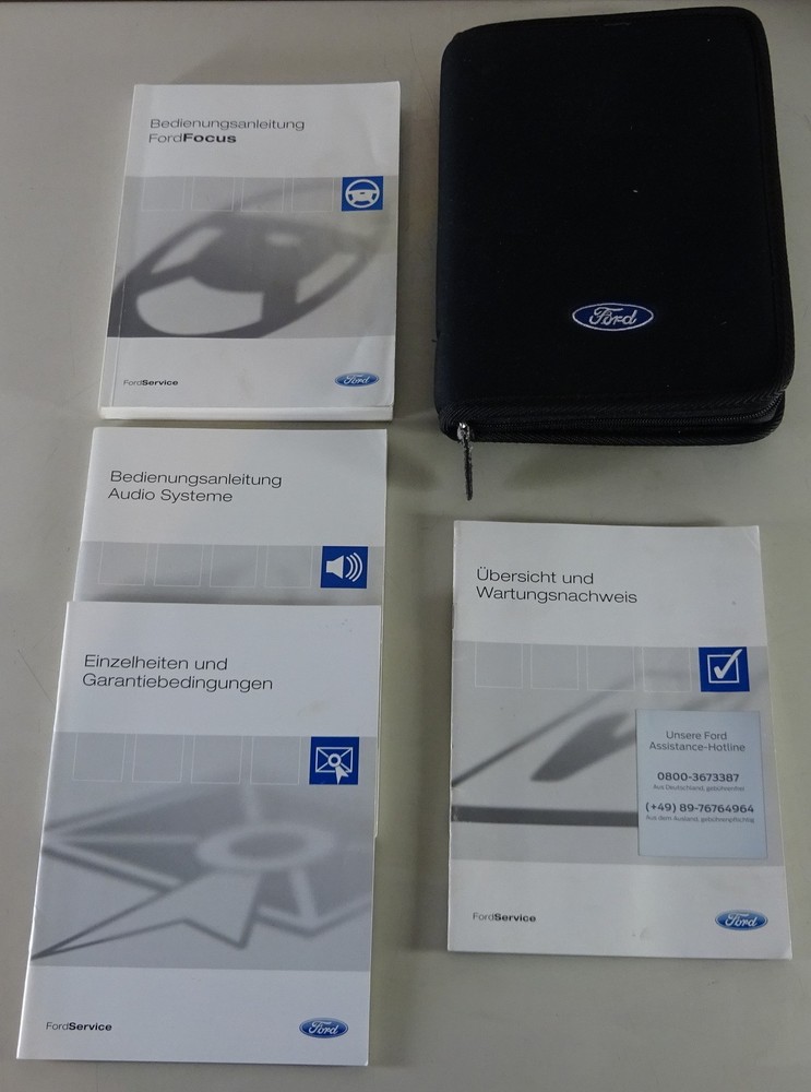 Folder Portfolio + Operating Manual Ford Focus 07/2003 (Stand) German