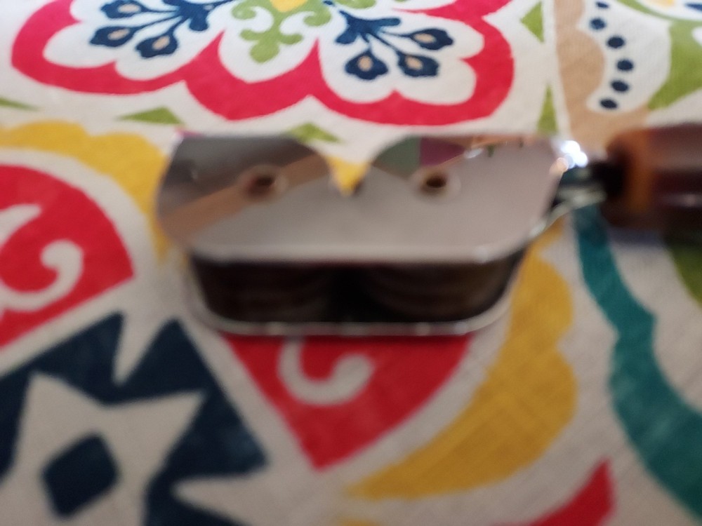 Vintage Pull-Through Hand-Held Knife Sharpener Bakelite Handled