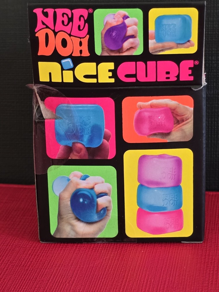 Nee Doh Nice Cube - Super Solid Squish! (Blue) - Factory Sealed **FREE SHIPPING*