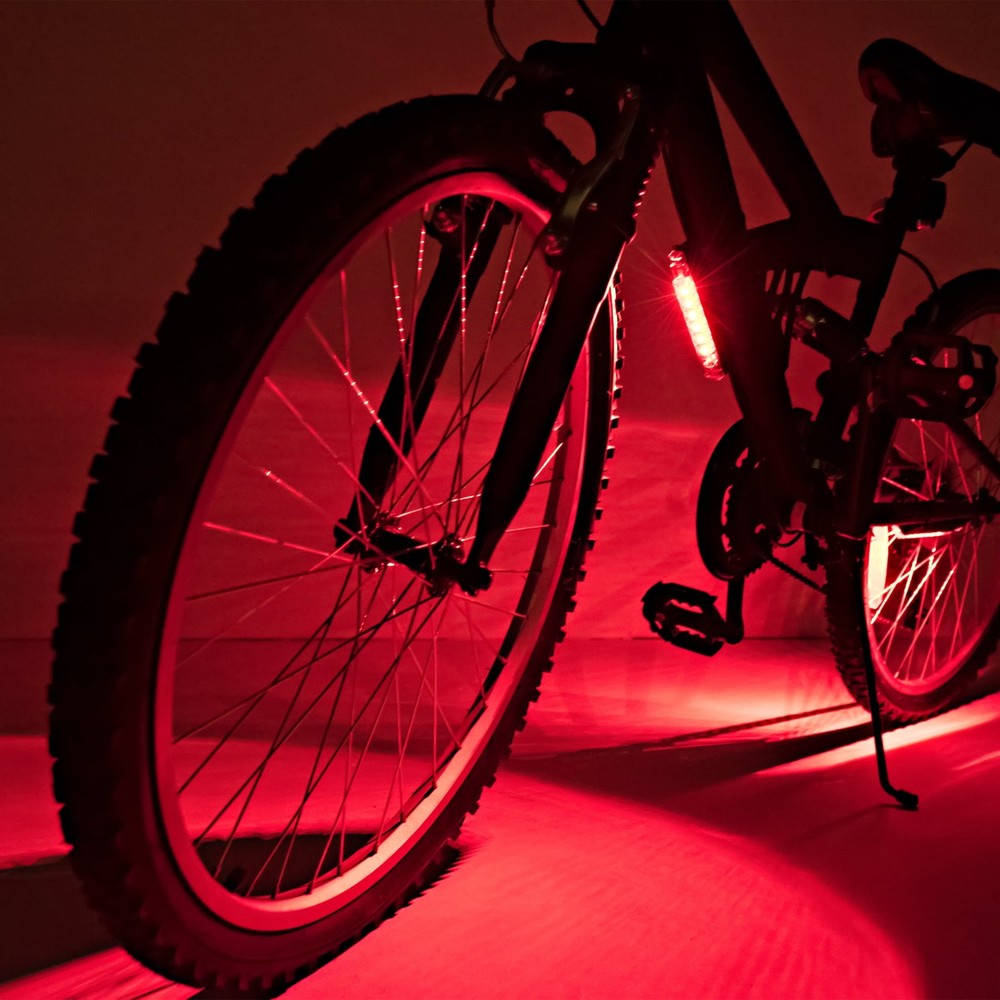 LED Bicycle Accessory Frame Light, Weather-Resistant,1 Count, Width 0.75 in,Blue