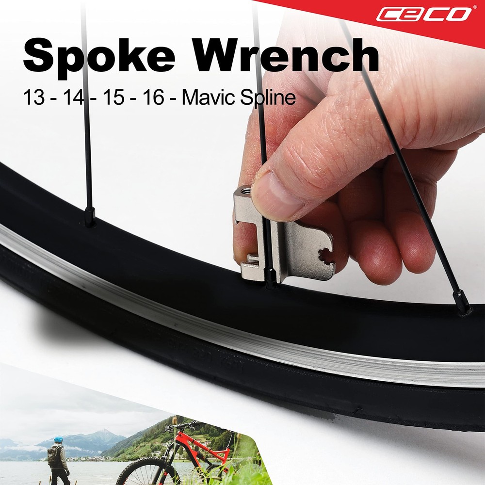 17 Function Bicycle Multi Tool With Chain Breaker Maintenance Repair Black