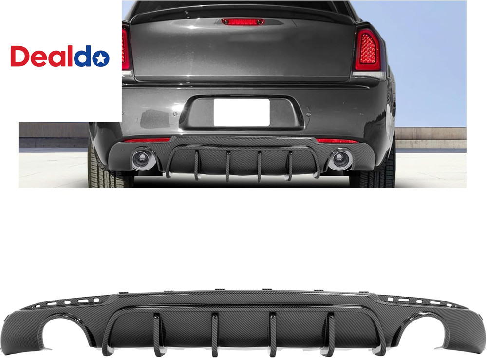 Rear Bumper Diffuser Compatible with 2015-2023 Chrysler 300 Models Lower Bumper