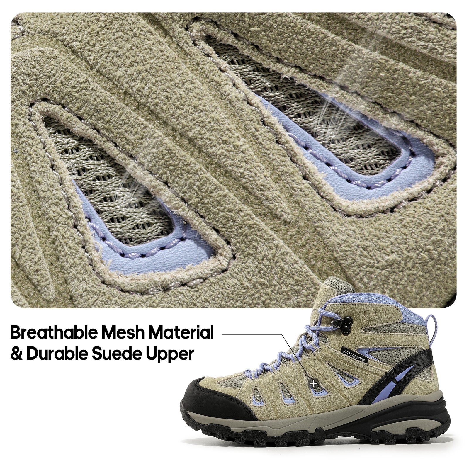 Women Waterproof Adventure Hiking Boots Outdoor Trekking Camping Hiking Boots