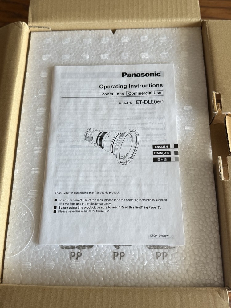 panasonic short throw lens and projector