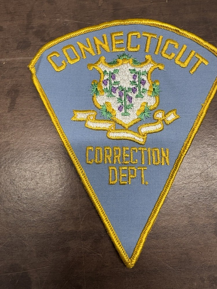 Connecticut Correction Dept Patch State Corrections Uniform Embroidered