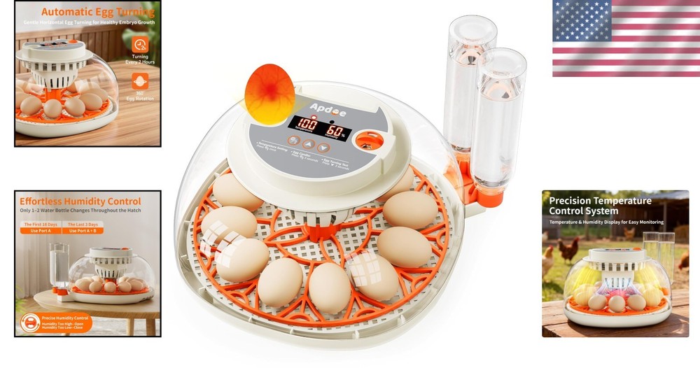 HatchPro 12 Egg Incubator: Automatic Turning & Temperature Control for Educators