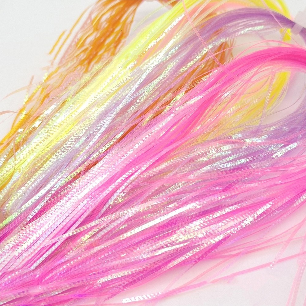 6/12pack Lateral Scale 1mm width Crimped Flashabou Tinsel Fly Tying Materials