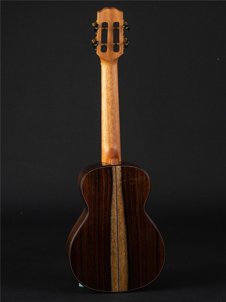 Tiki Solid Spruce Top/Solid Indian Rosewood Body Tenor Ukulele (Abalone Inlay)
