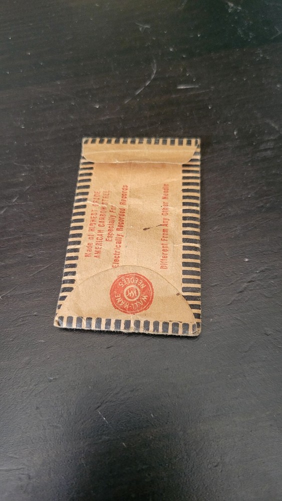 Human Voice Gramophone phonograph needle packet - empty