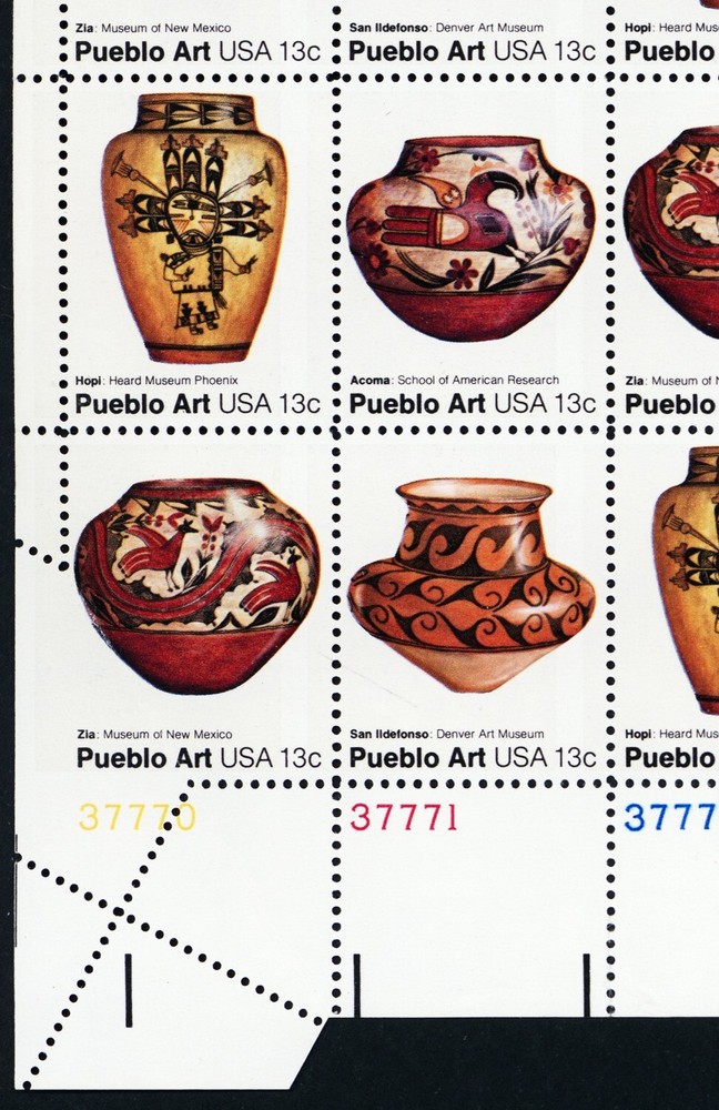 1709a, MNH 13¢ - Nice Fold Over Error In Complete Sheet - Stuart Katz