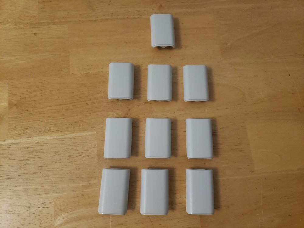 100 White Battery Replacement for Xbox 360 Controller Case, Shell, Pack Cover US