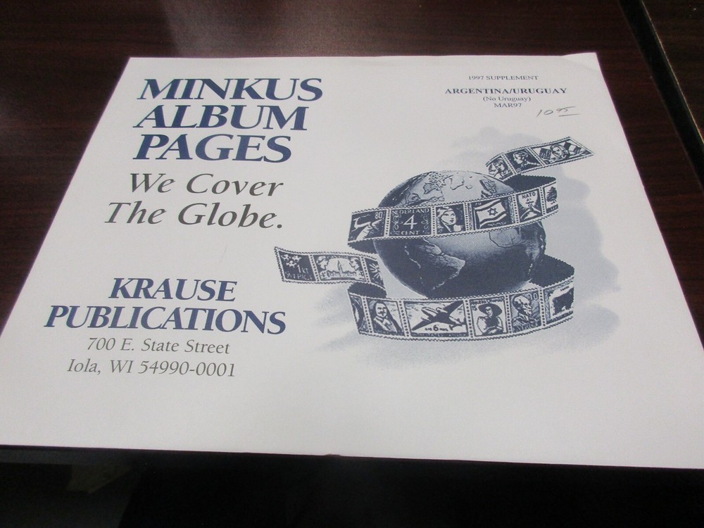 "MINKUS" 1997  SUPPLEMENT ARGENTINA/URUGUAY  #MAR97   W/FREE SHIPPING!!!