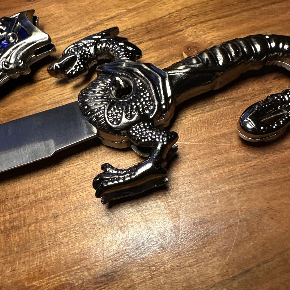 10” Dragon Display Knife - Blue