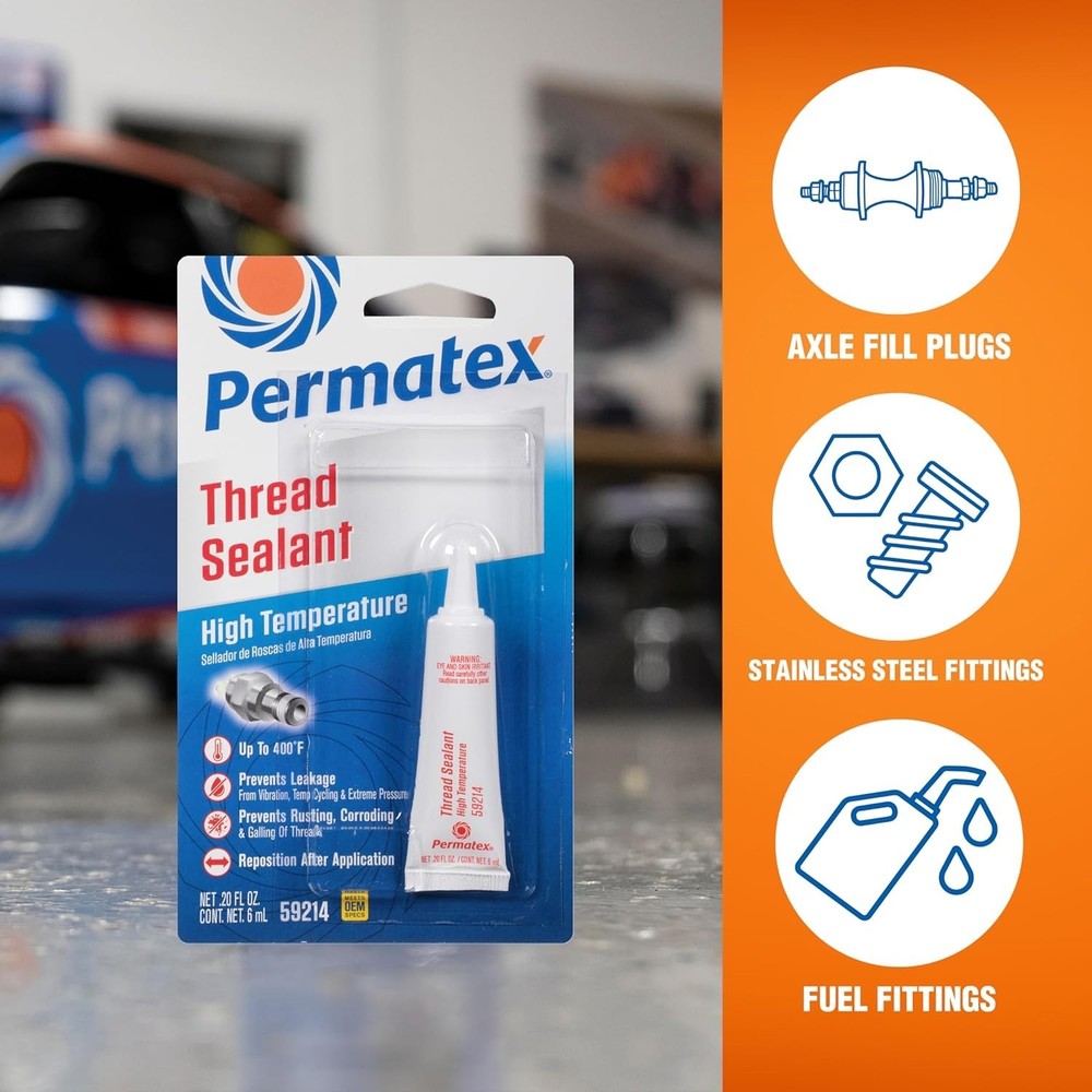 High Temperature Thread Sealant, 6 ml Tube