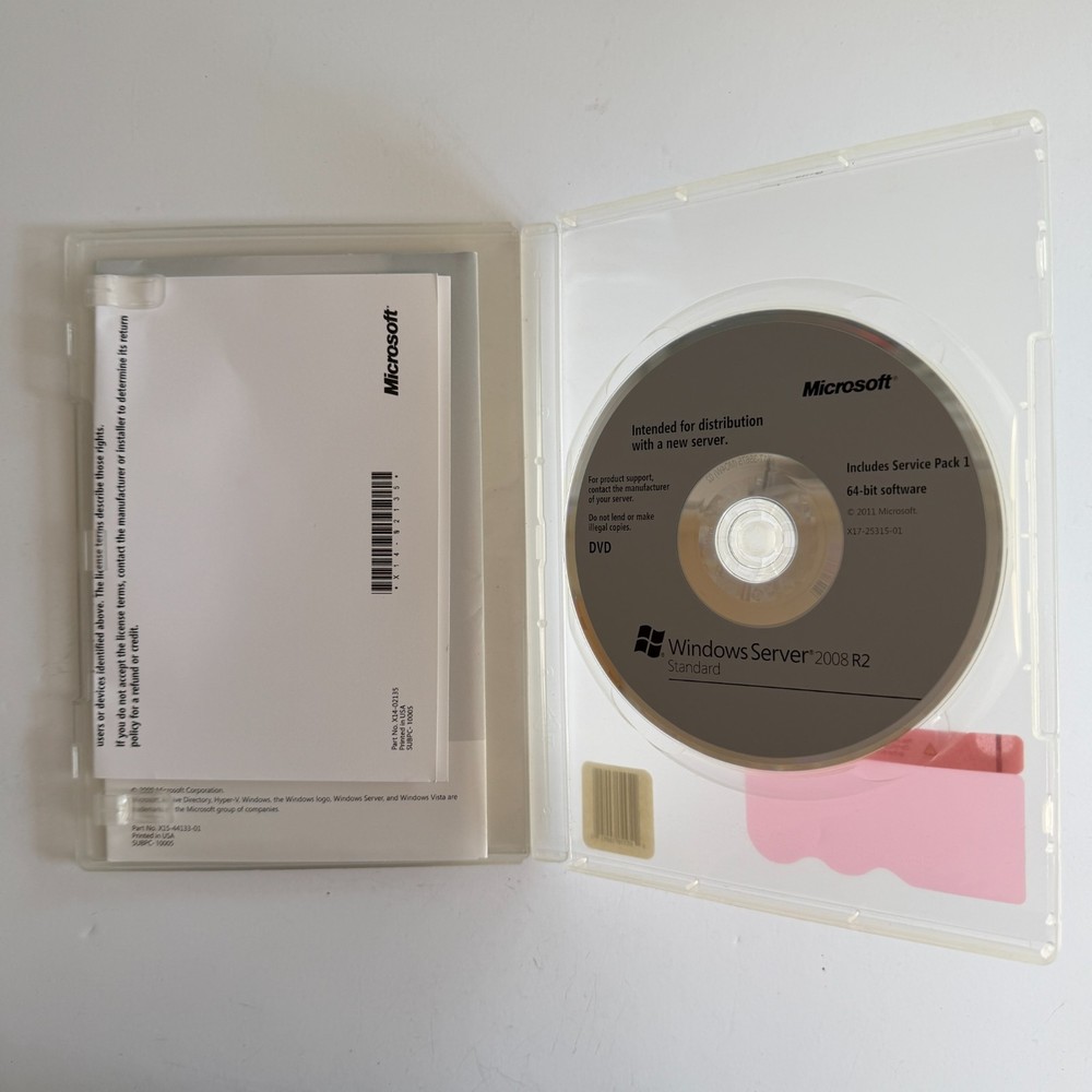 Microsoft Windows Server 2008 R2 Standard 64-bit (x64) DVD