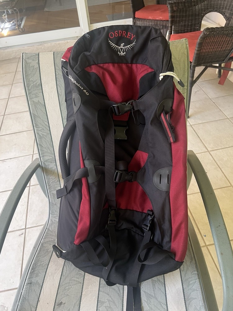 OSPREY WAYPOINT 60 + Backpacking Carry on backpack LUGGAGE