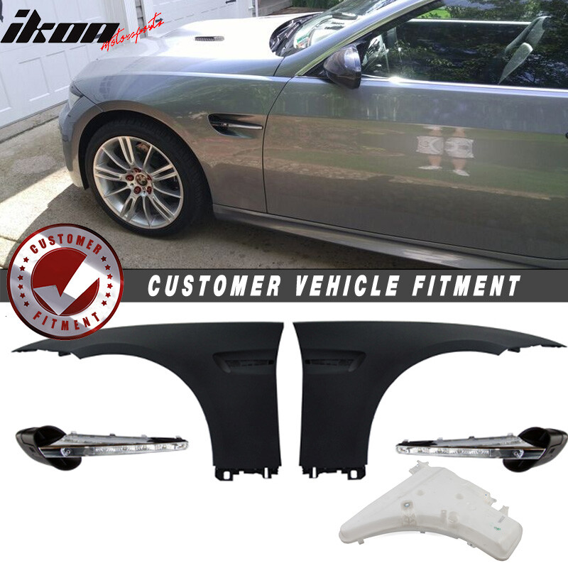 Fits 07-13 E92 E93 Complete M3 Style LED Front Fender Panel Conversion Side Vent