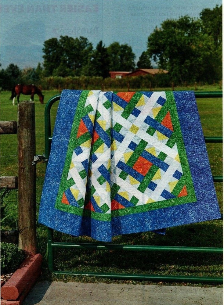 Over And Under Quilt Pattern Pieced AD