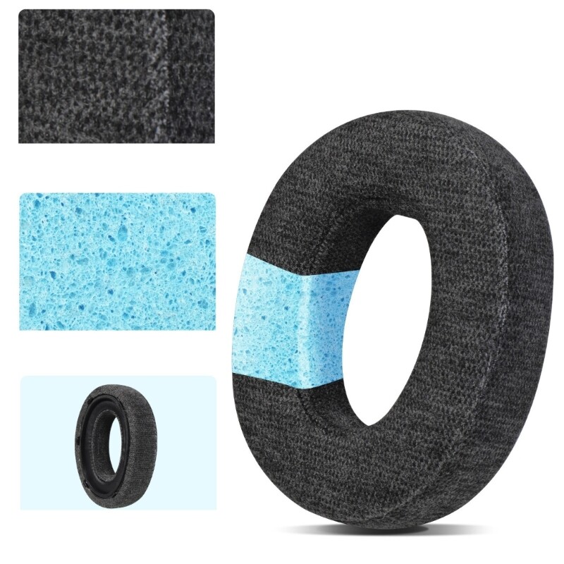 1 Pair Comfortable Sponge Earpad for Dedicated Headphone Noise Isolation